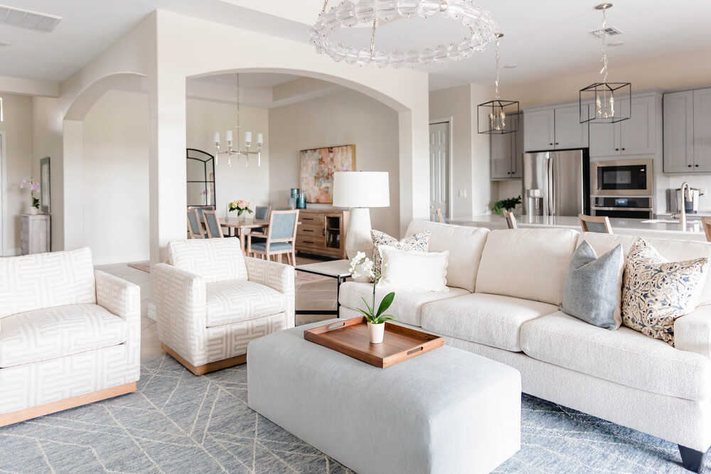 Designer living room | Sarasota FL