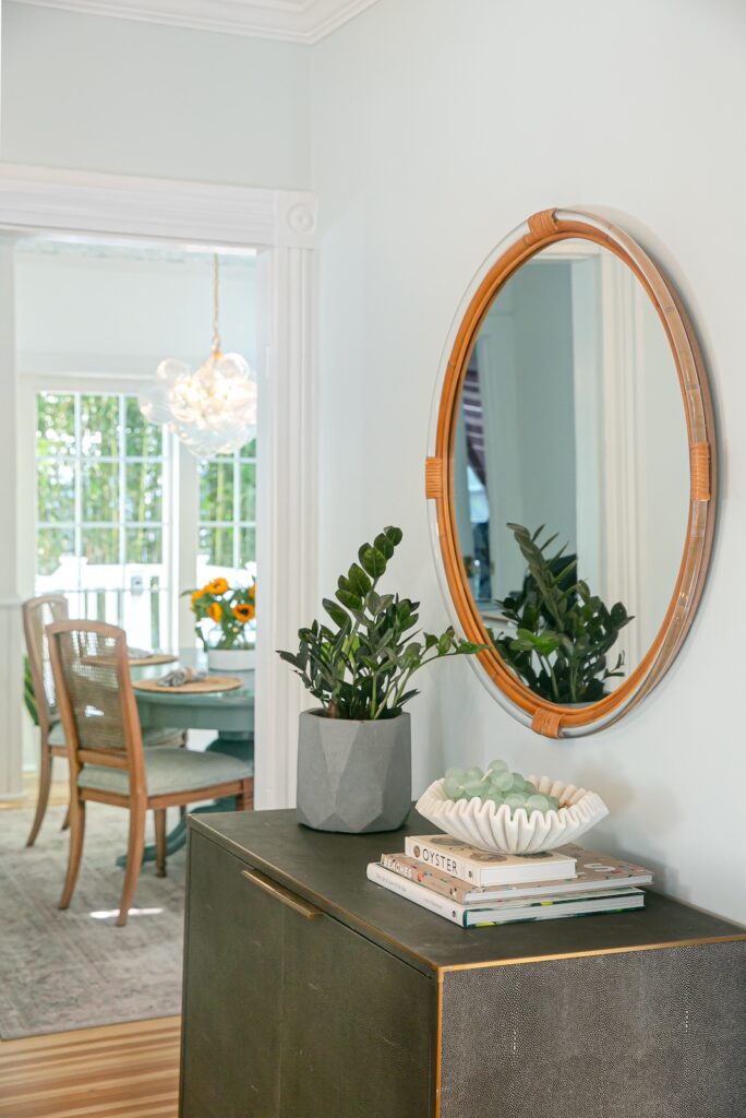 sidetable detail entryway interior design