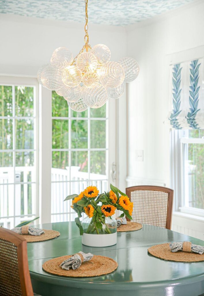 bright springtime colorful kitchen
