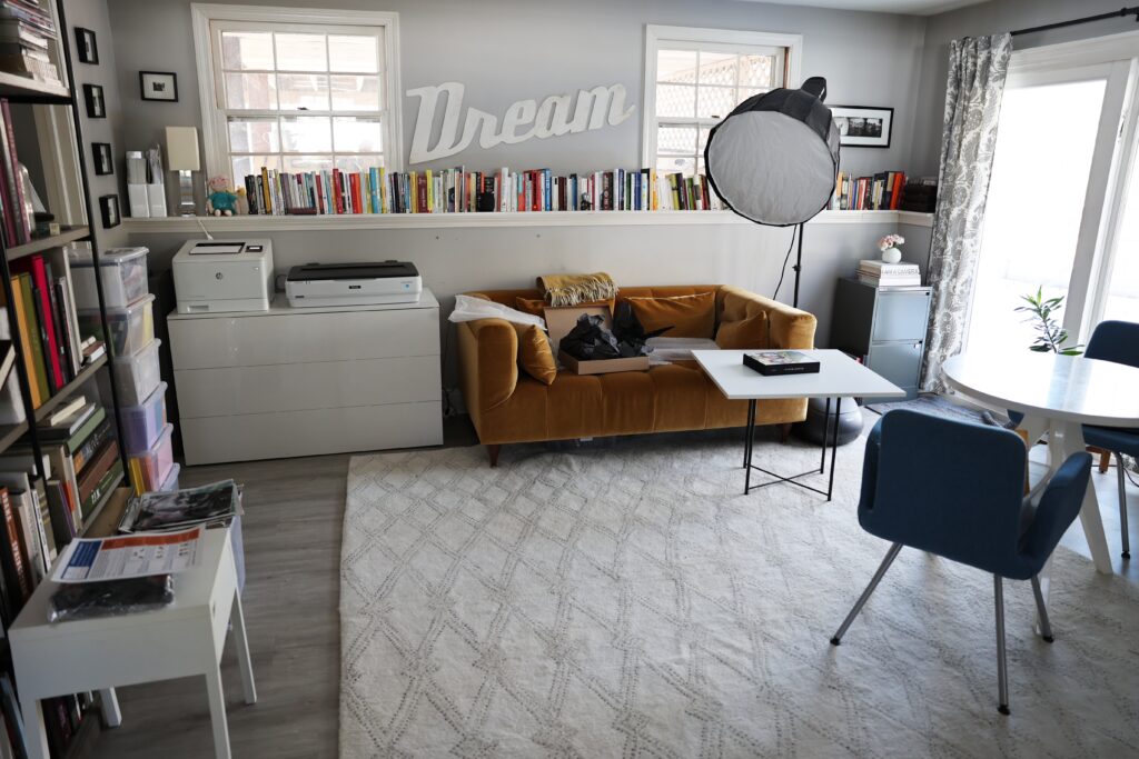 A before shot of the studio space